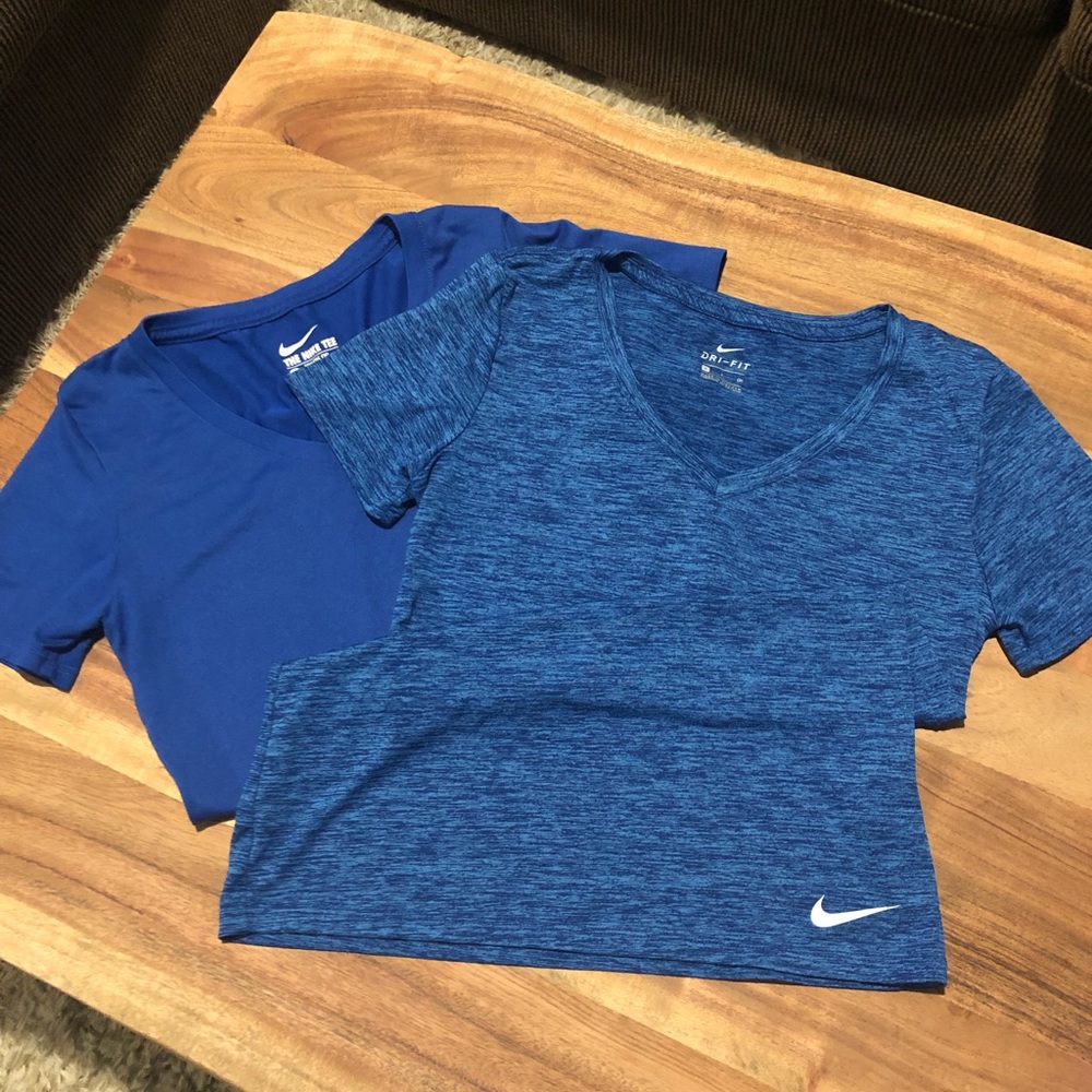 Two Nike Size S Dri-Fit Shirts